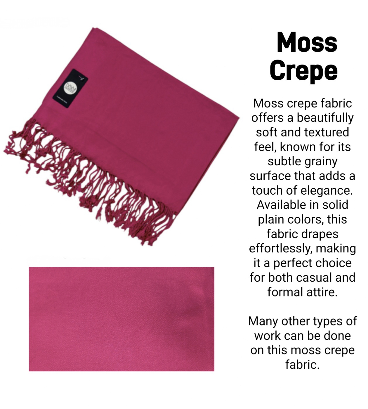 Moss Crepe Fabric